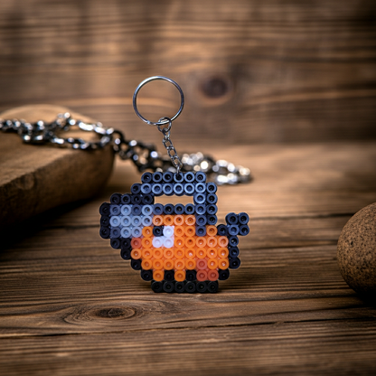 Orange Puppy Keychain