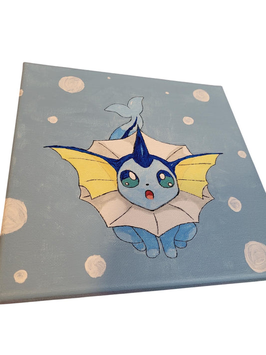 "Winter Whispers" Vaporeon Acrylic Painting