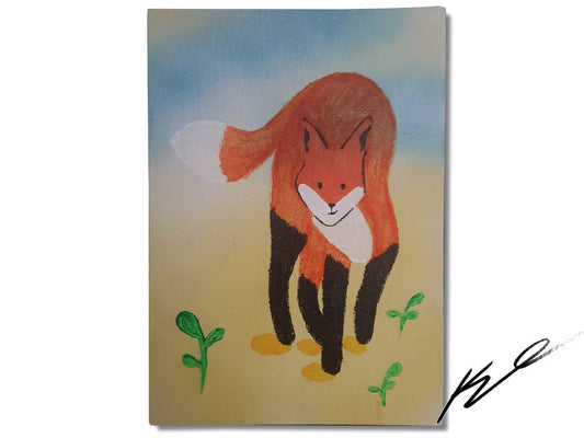 "Wild Fox" Acrylic Painting