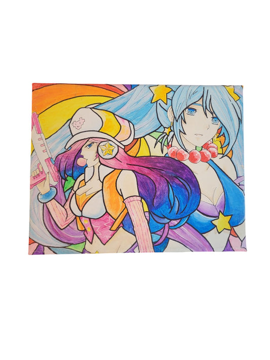 "Neon Vibes" League of Legends Acrylic