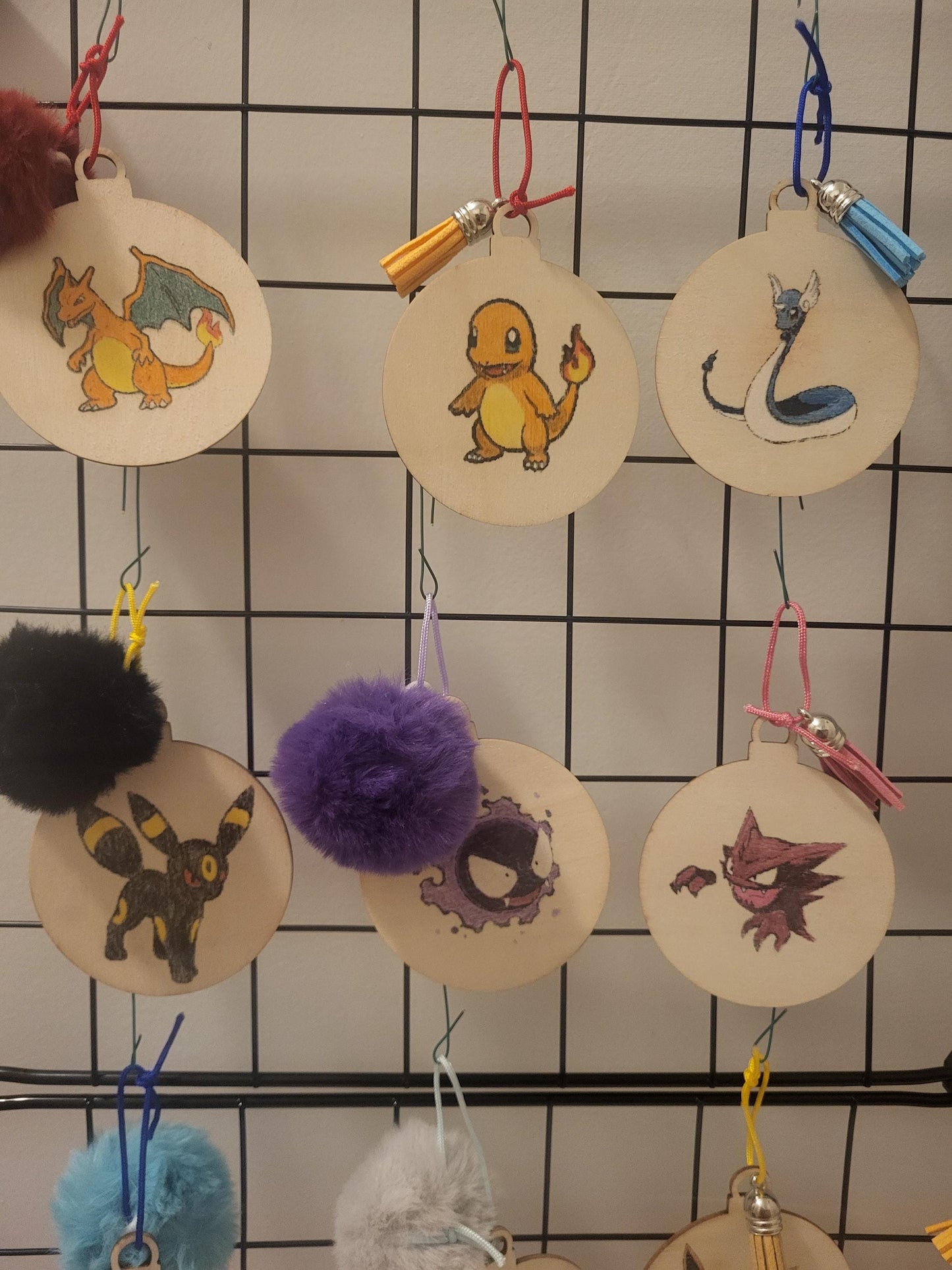 Custom Pokemon Woodburn Transfer Ornaments