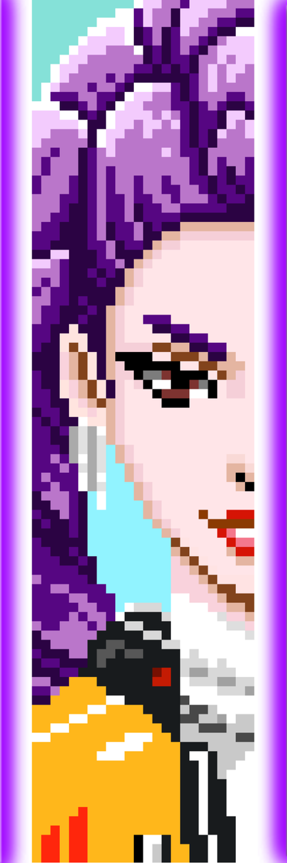 Pixel Purple Idol Bookmark