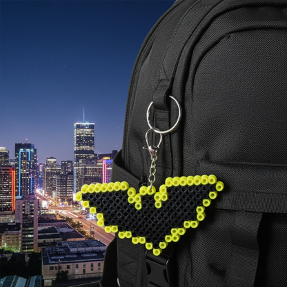 Black and Yellow Hero Keychain