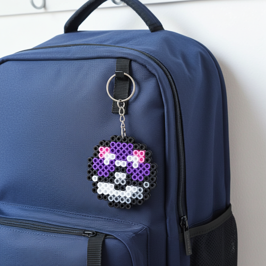 Purple Ball Keychain
