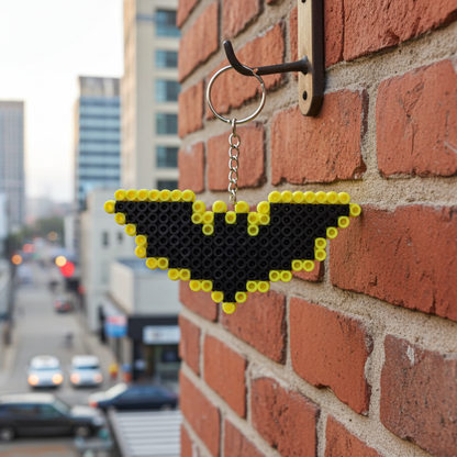 Black and Yellow Hero Keychain