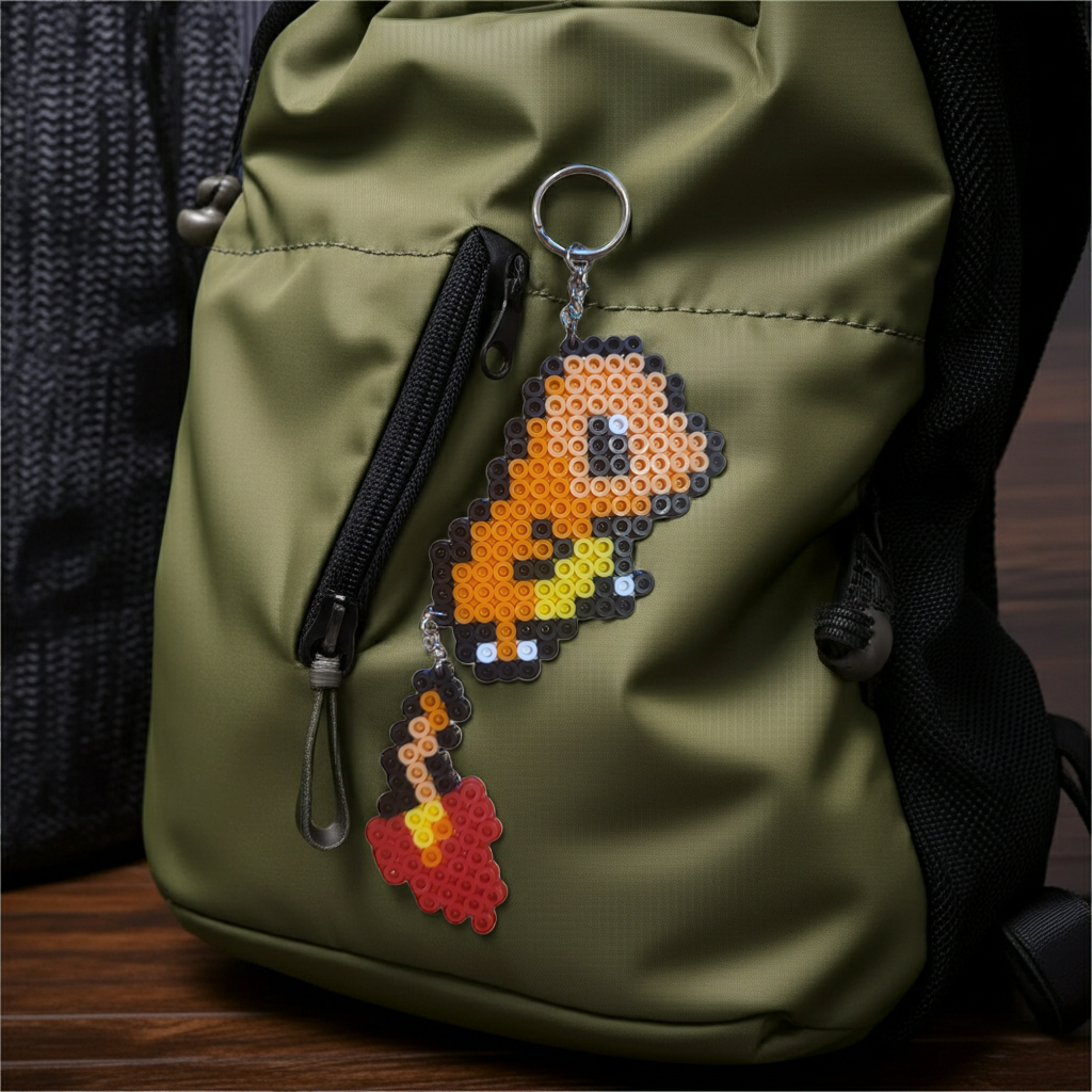 Fire Lizard Keychain (L)