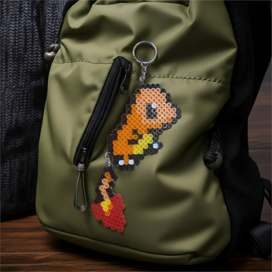 Fire Lizard Keychain (L)