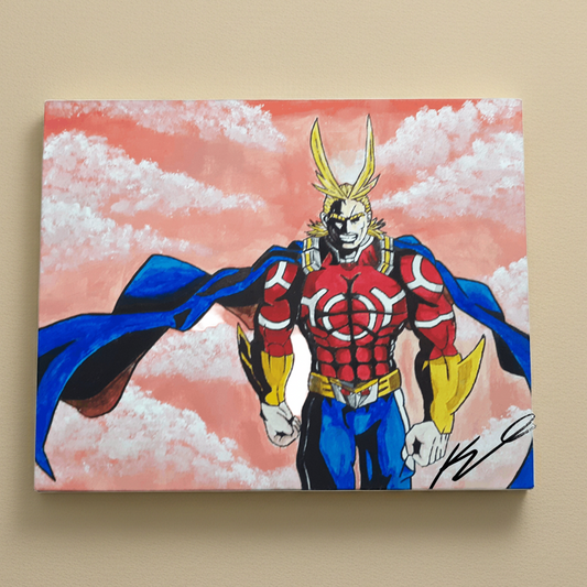 "Go Beyond" Superhero Acrylic Painting