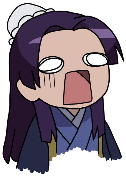 Purple Hair Boy Sticker