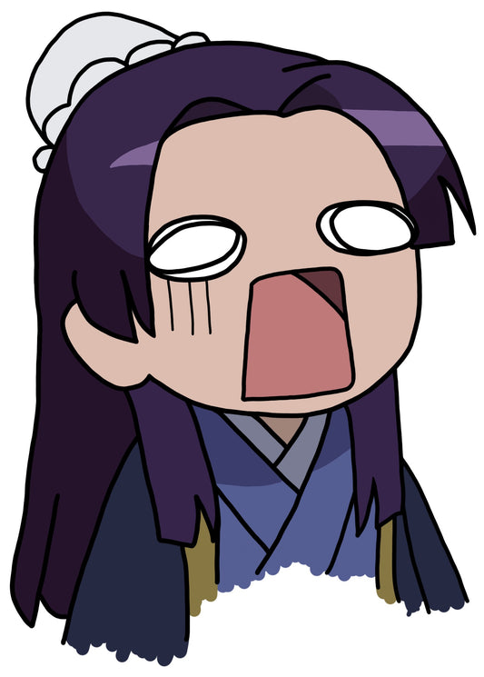 Purple Hair Boy Sticker