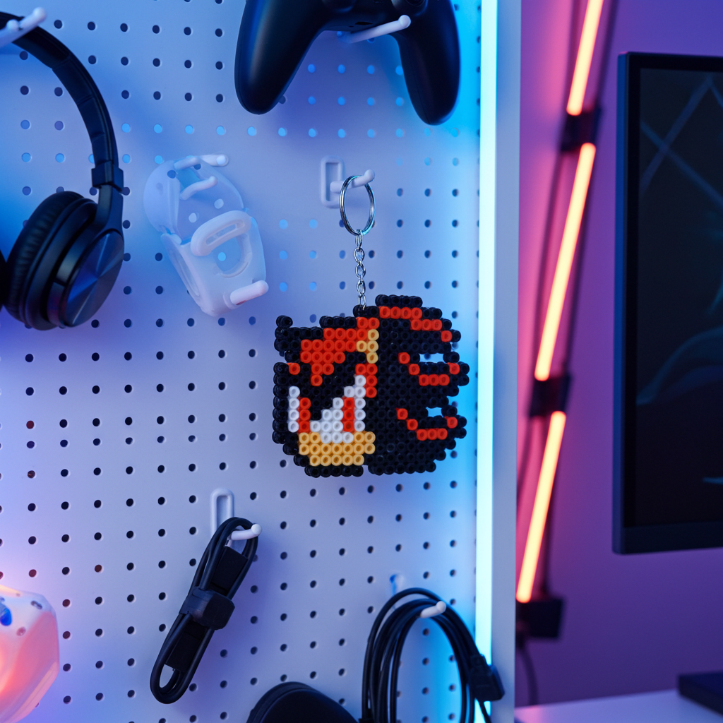 Black Hedgehog Keychain