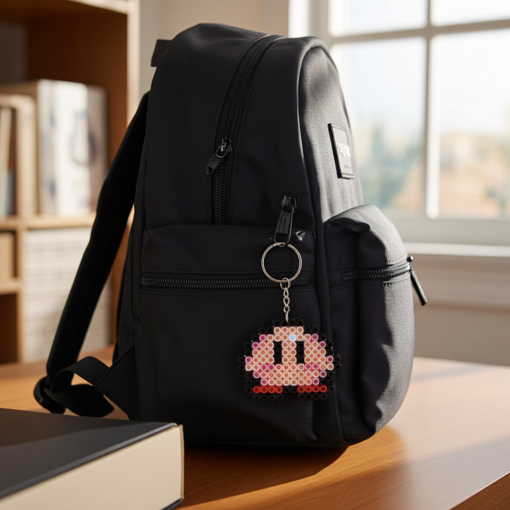 Pink Hero Keychain