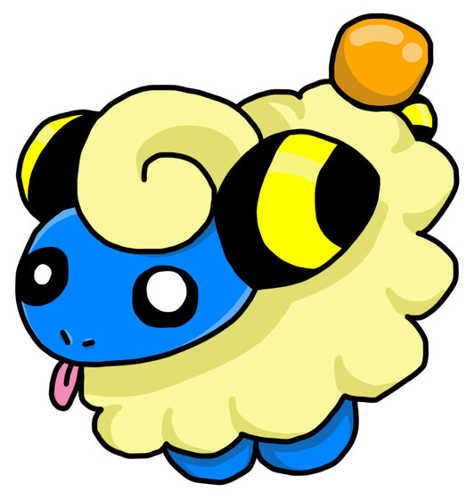Blue Sheep Sticker