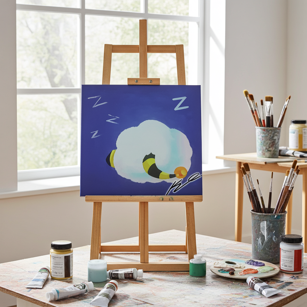 Sweet Dreams Sheep Painting