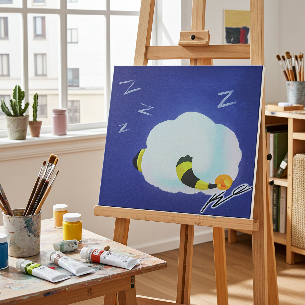 Sweet Dreams Sheep Painting