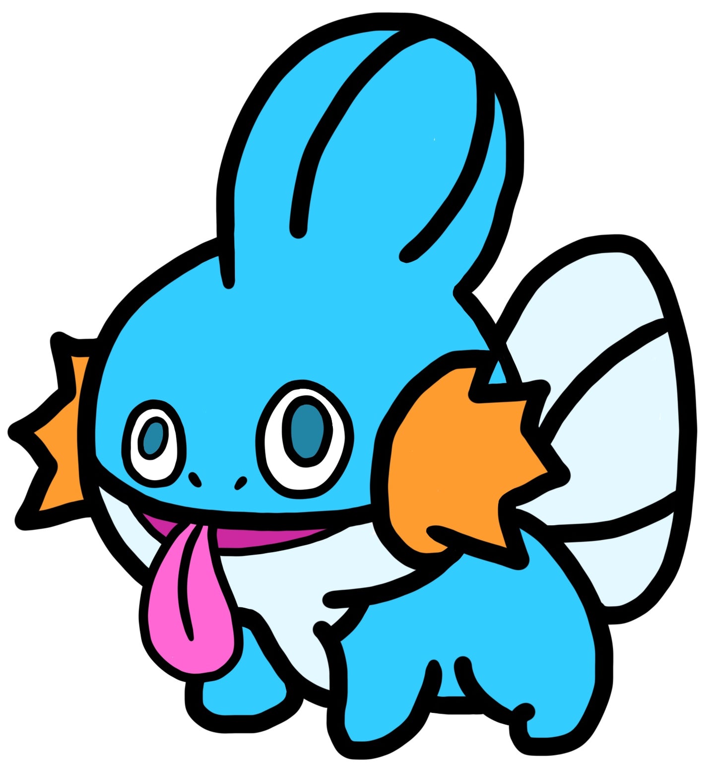 Blue Landfish Sticker