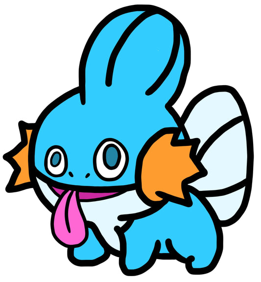 Blue Landfish Sticker