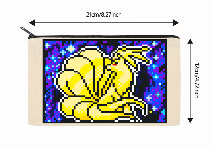 Nine-Tailed Fox Zipper Pouch