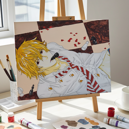 "Let's Play A Game of Chess" Anime Painting