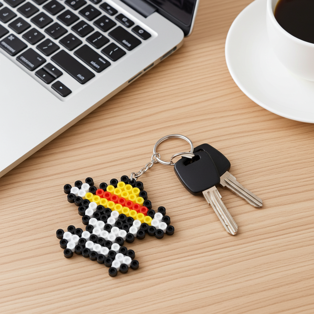 Pirate Skull Keychain