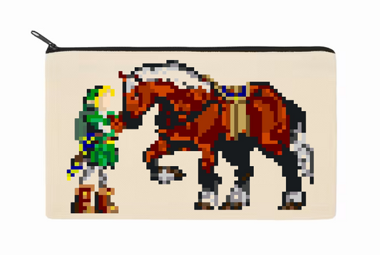 Hero and Horse Zipper Pouch