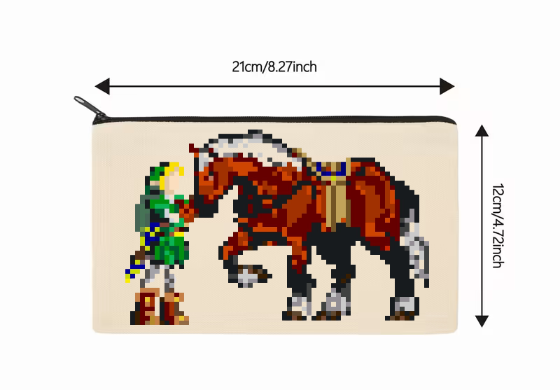 Hero and Horse Zipper Pouch