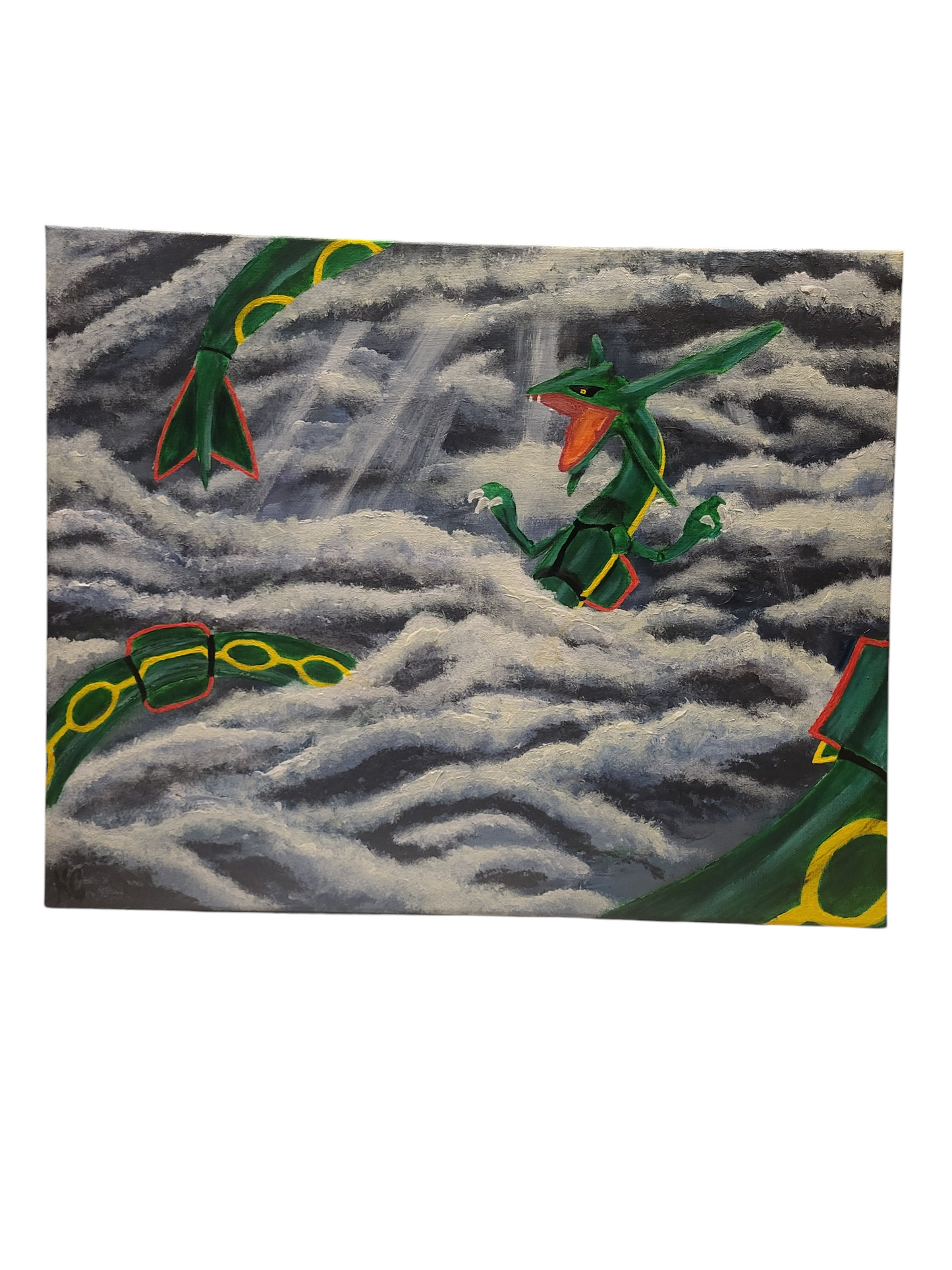 "Rayquaza" Acrylic Painting