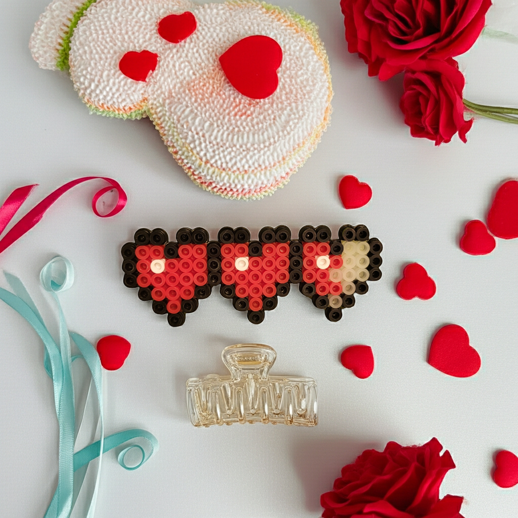 Valentine's Heart Hair Clip