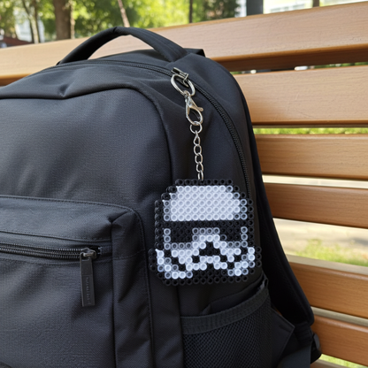 Space Army Helmet Keychain