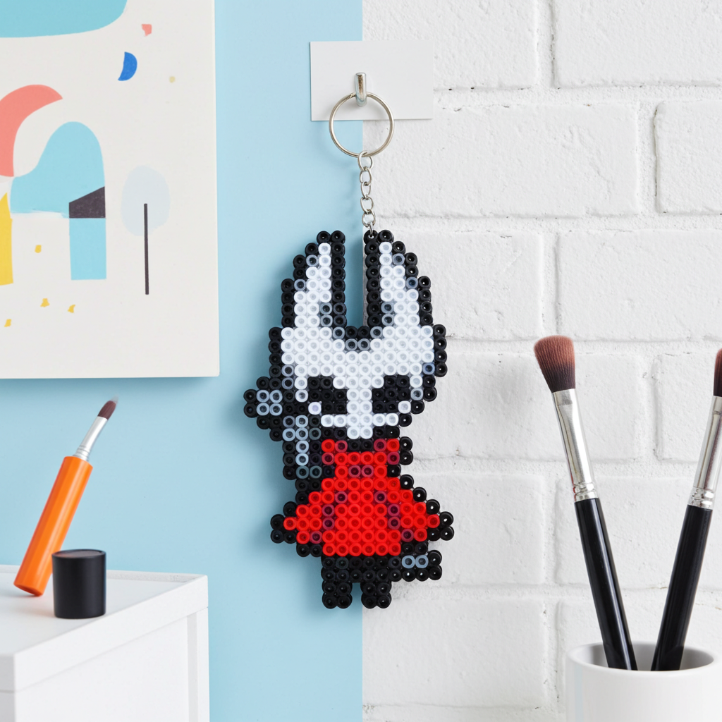 Red Cape Hero Keychain
