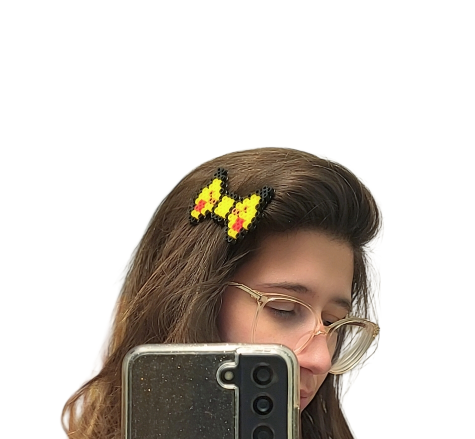 Yellow Bow Hair Clip
