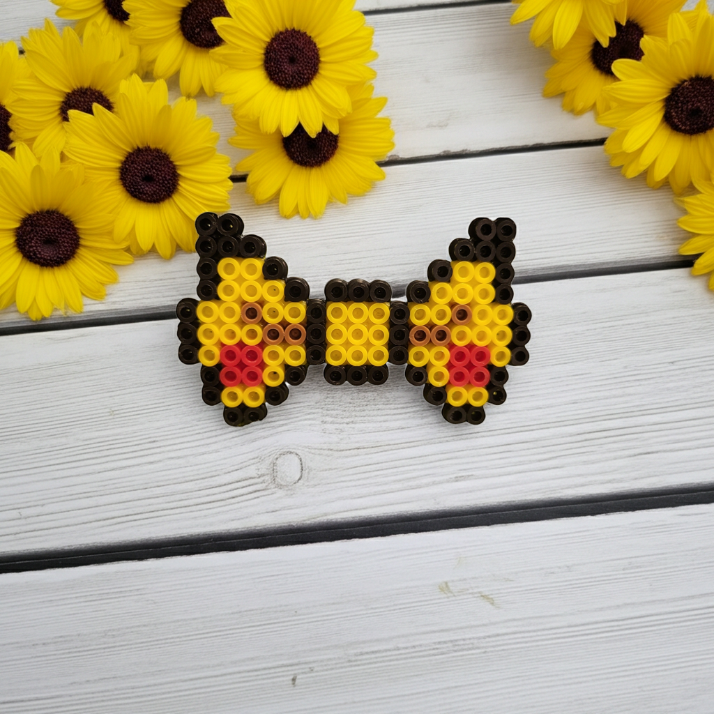 Yellow Bow Hair Clip