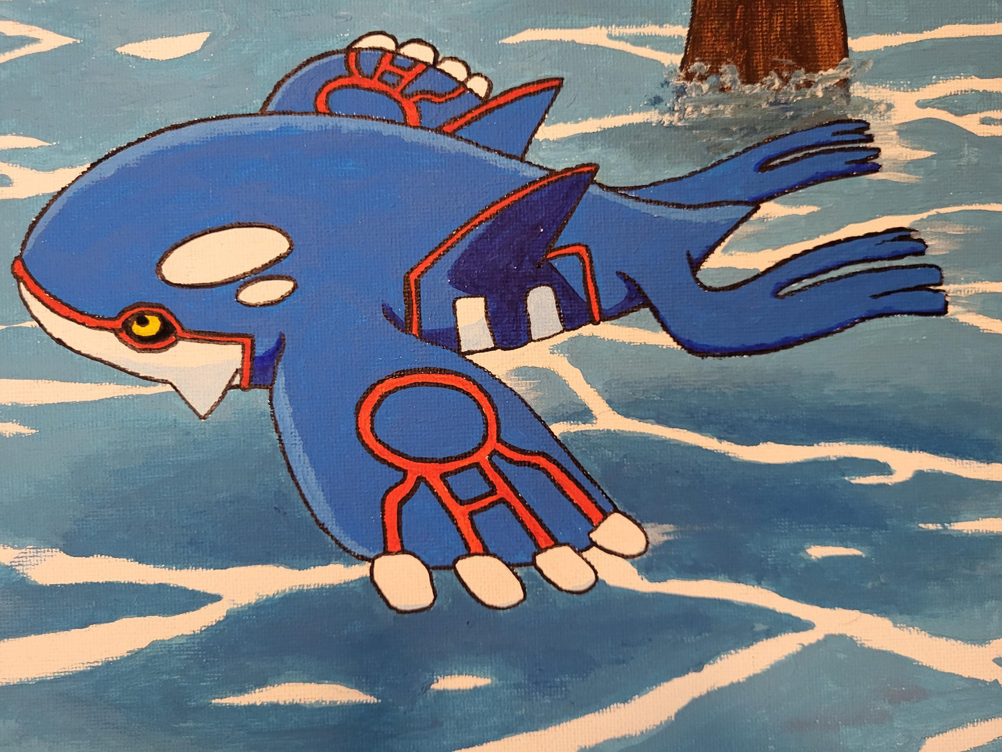"Kyogre's Domain" Acrylic Painting