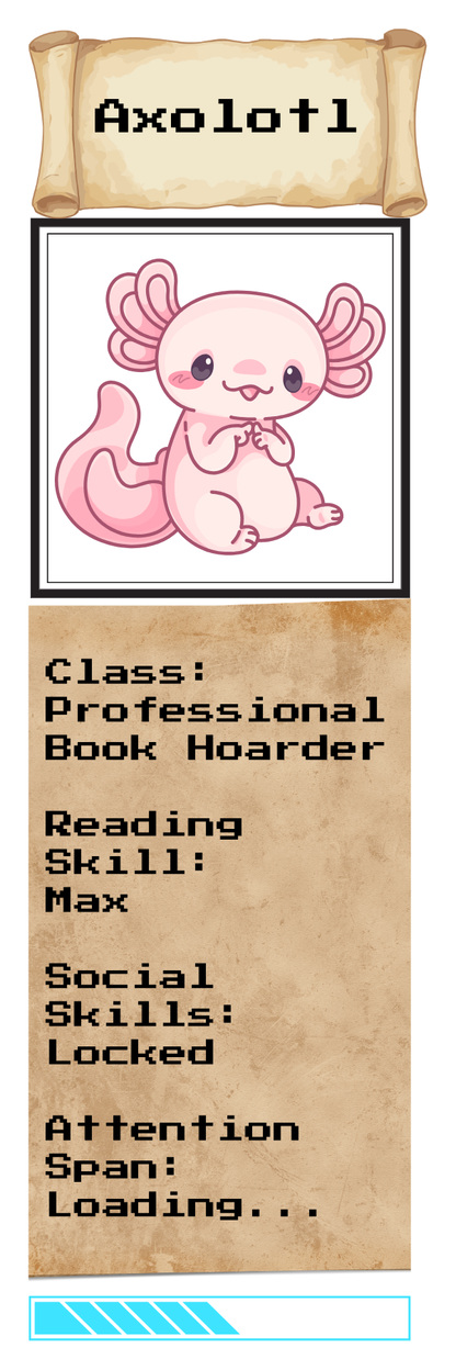 Axolotl Bookmark
