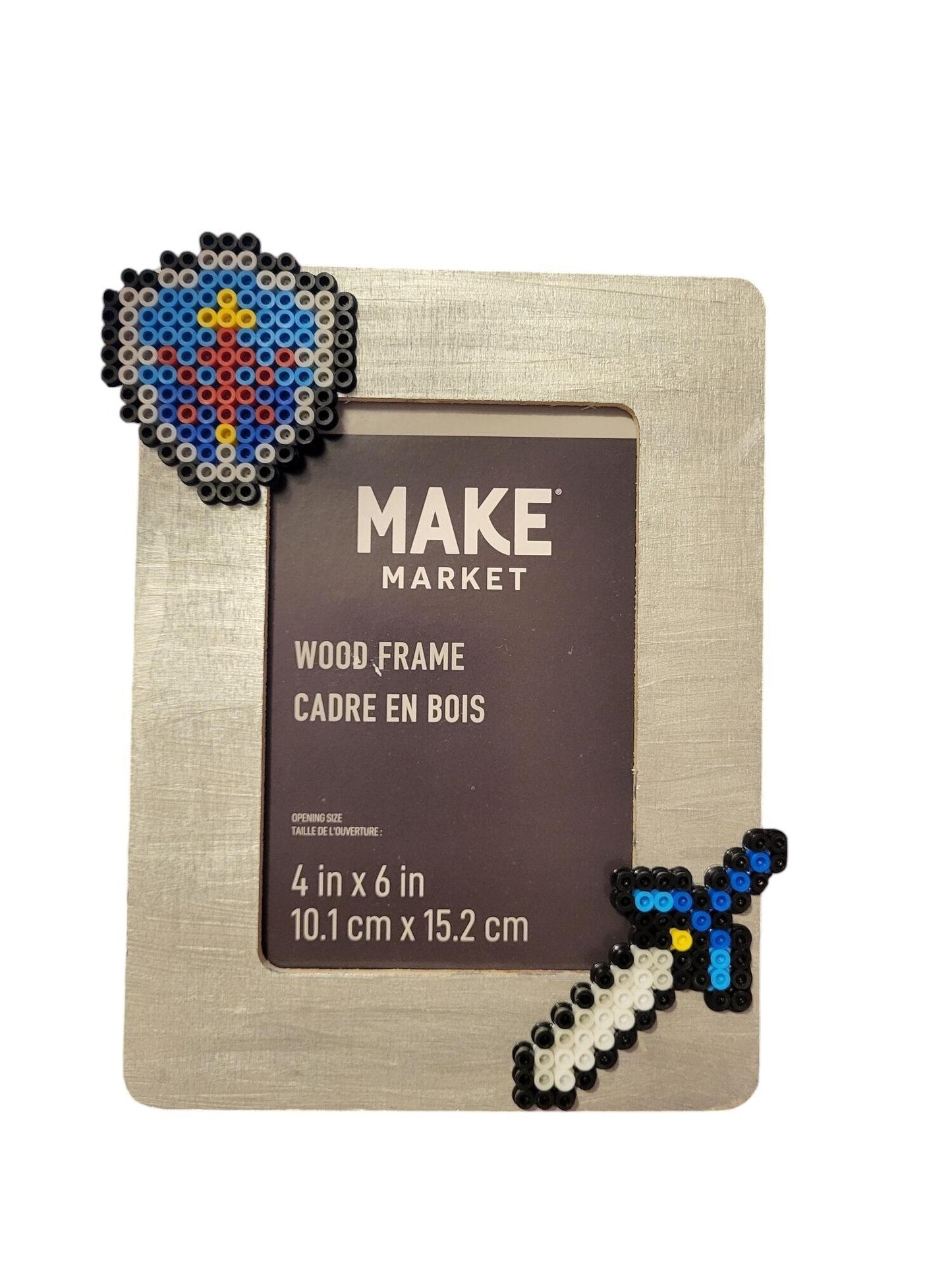 Master Sword & Hylian Shield | Perler Art on Frame