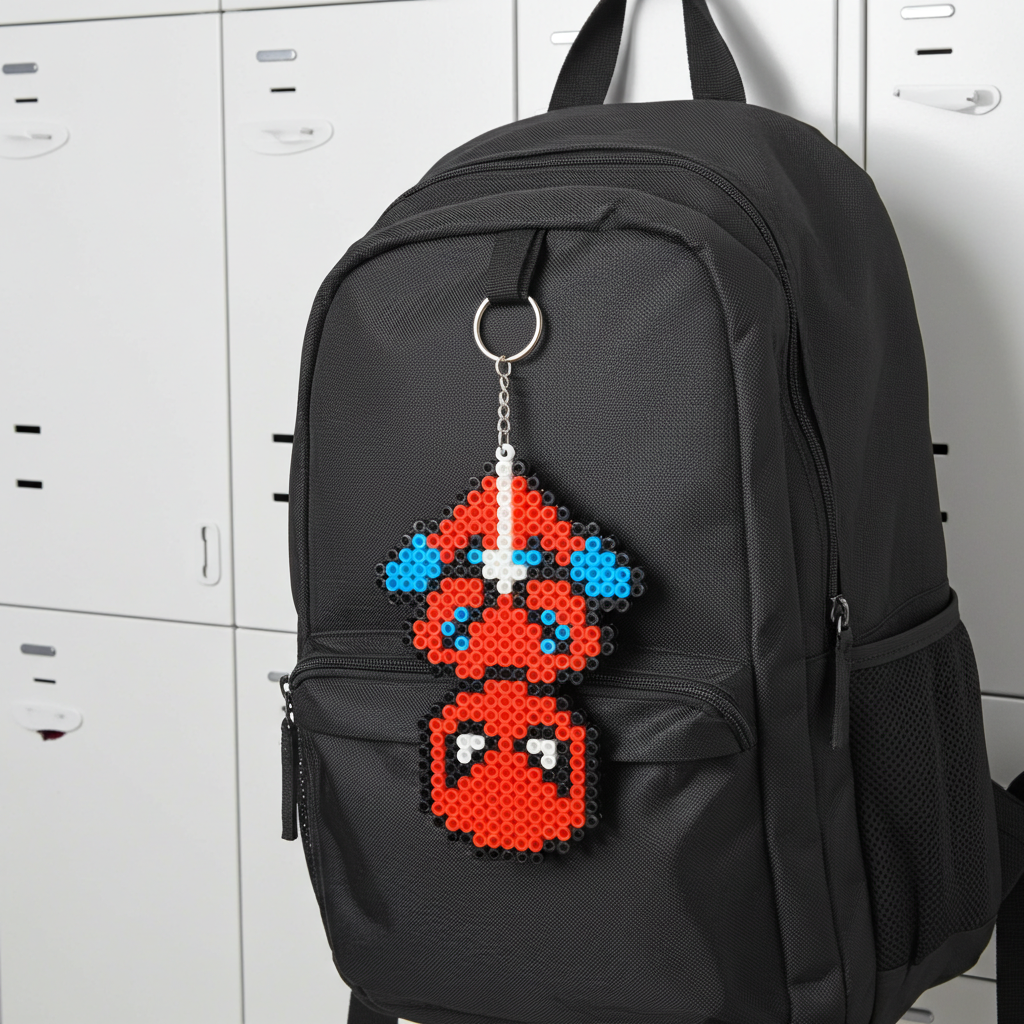 Spiderweb Hero Keychain