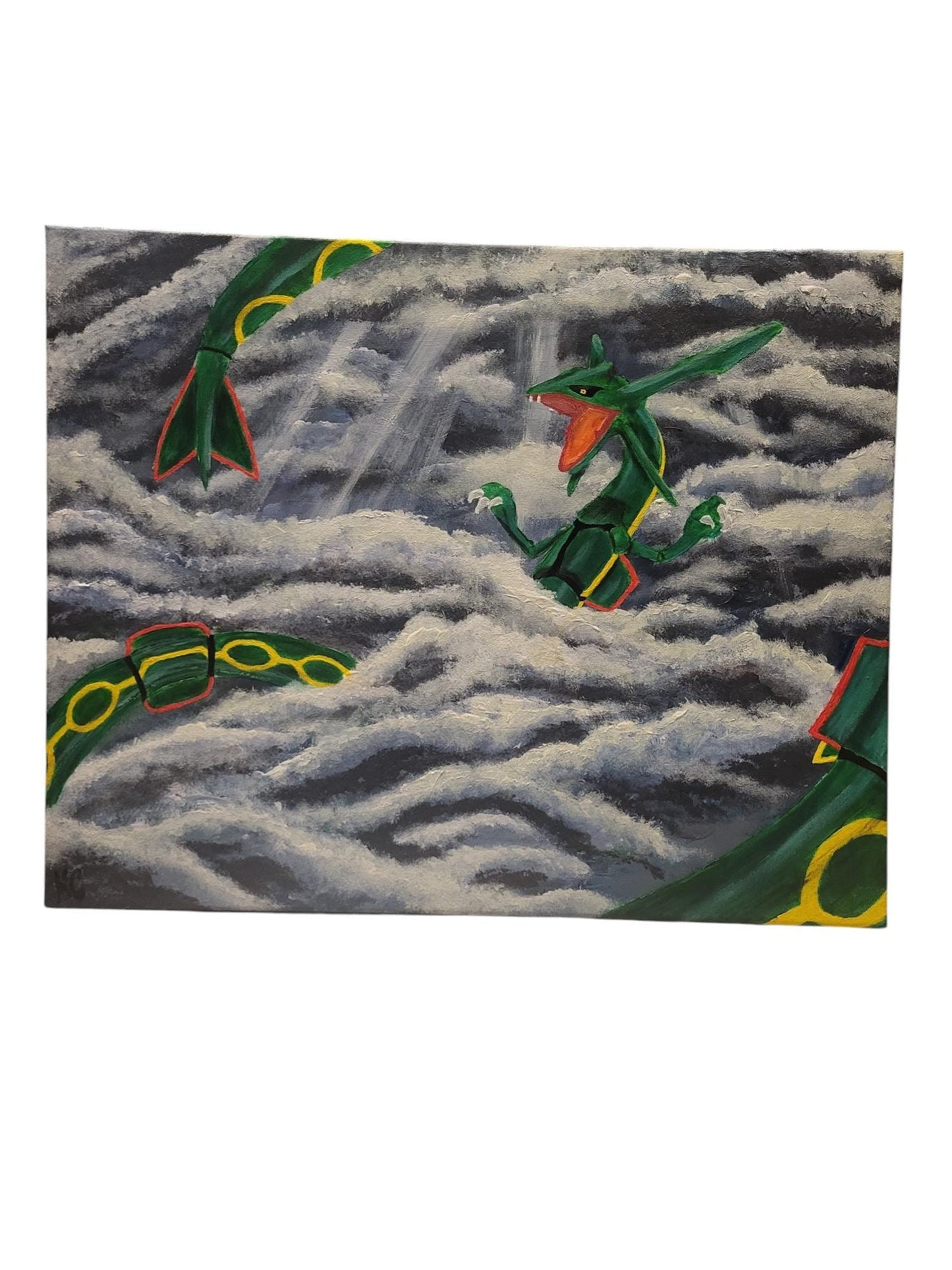 Rayquaza Acrylic Painting Pokemon