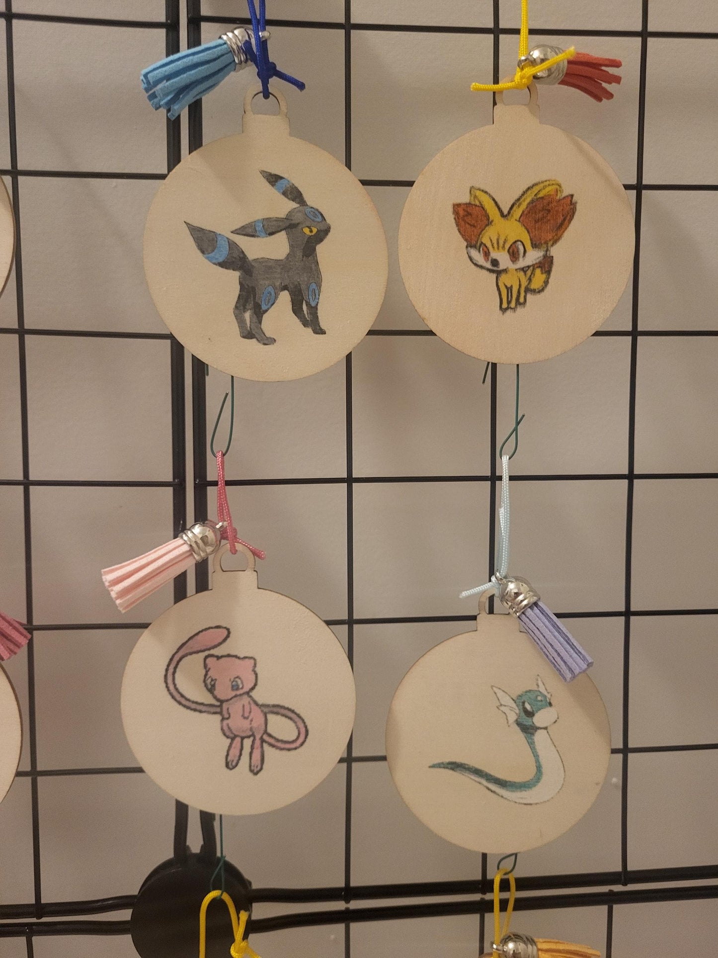 Custom Pokemon Woodburn Transfer Ornaments