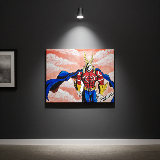 "Go Beyond" Superhero Acrylic Painting