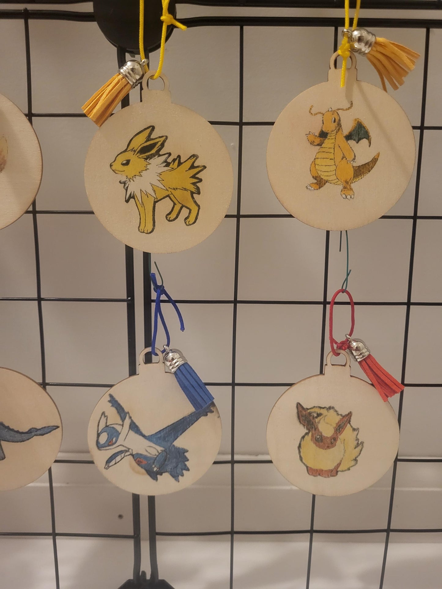 Custom Pokemon Woodburn Transfer Ornaments
