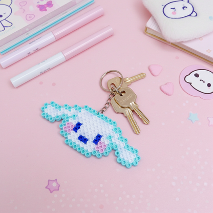 Blue Rabbit Keychain