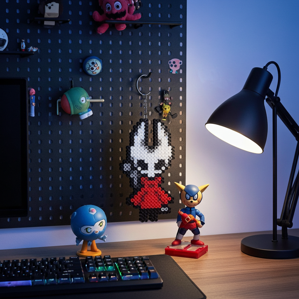 Red Cape Hero Keychain