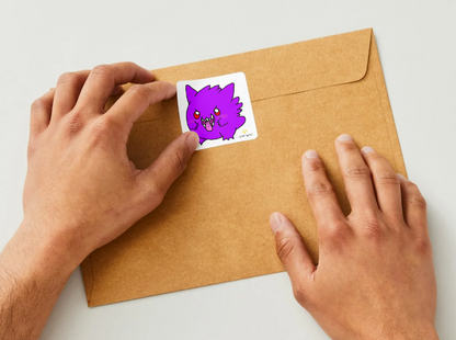 Purple Ghost Sticker