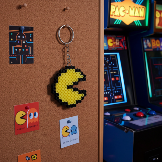 Yellow Dot Character Keychain