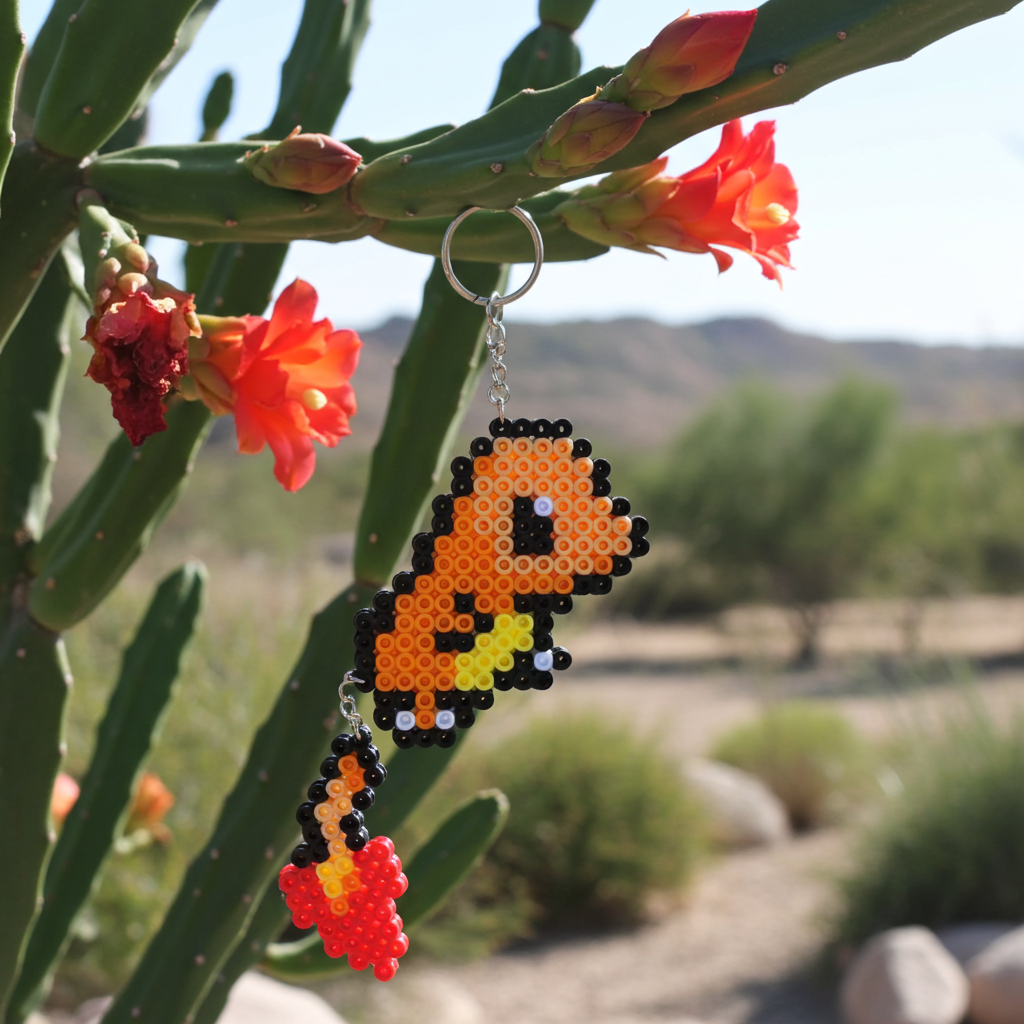 Fire Lizard Keychain (L)