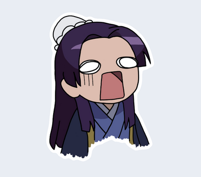 Purple Hair Boy Sticker