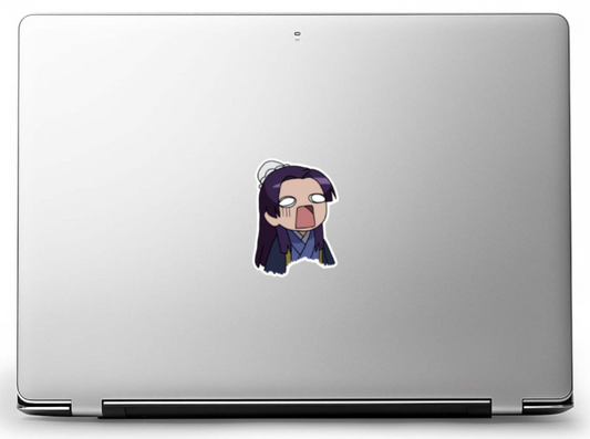 Purple Hair Boy Sticker