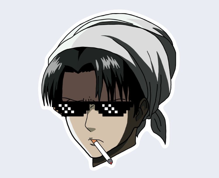 Anime Boy Sticker
