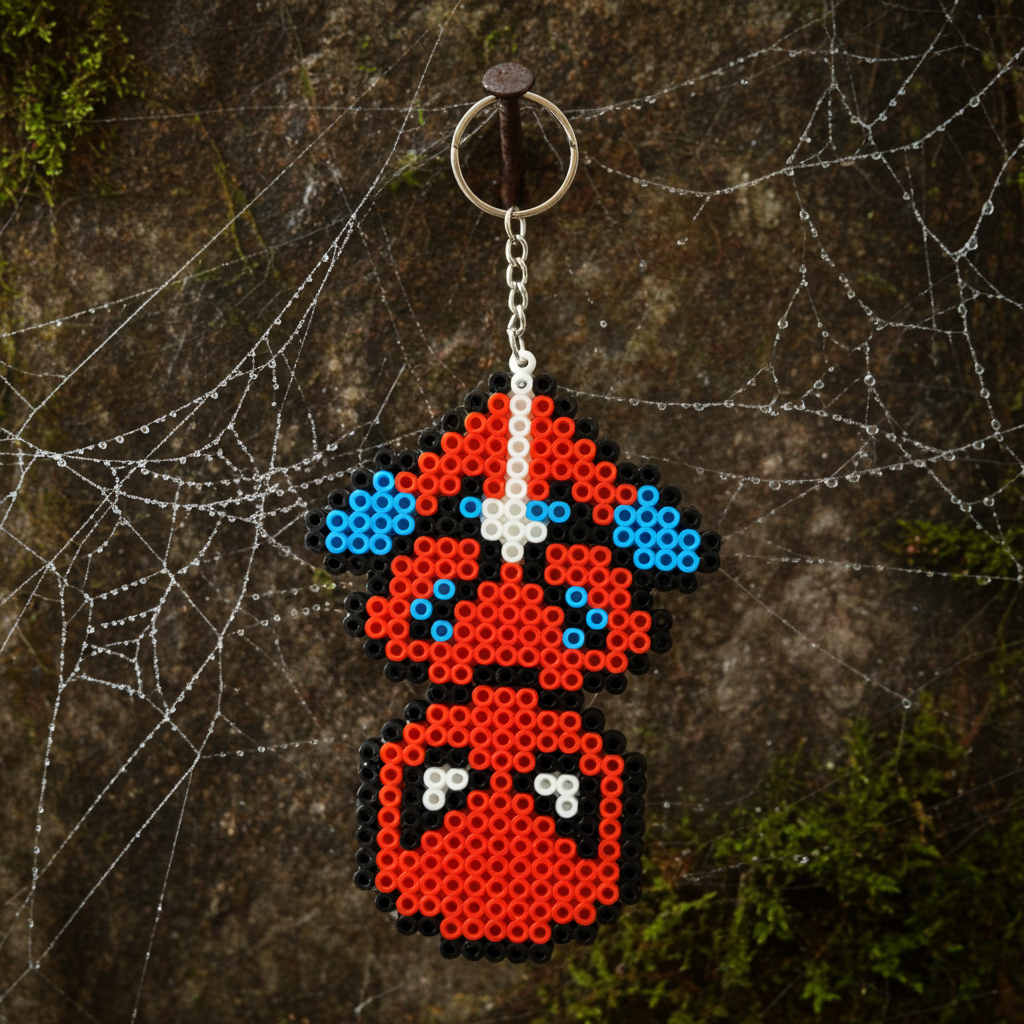 Spiderweb Hero Keychain