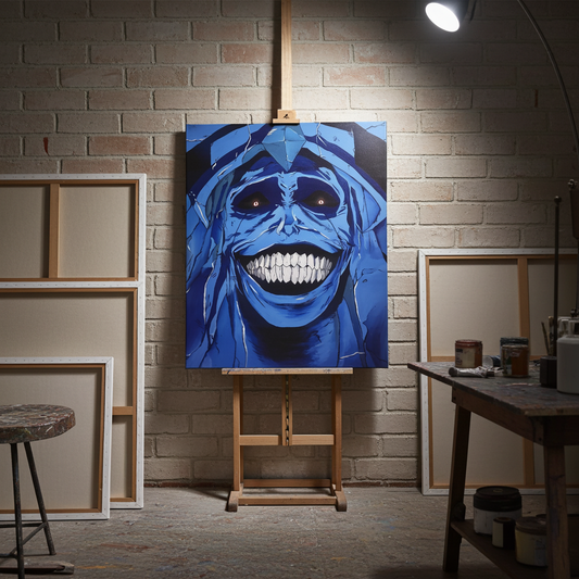 "Statue of God" Acrylic Painting